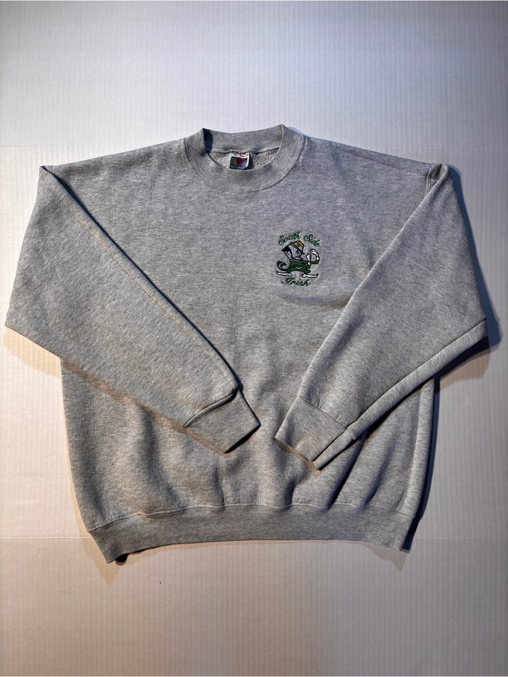 Vtg Fruit of the Loom Notre Dame South Side Irish 90’s Crewneck Sweatshirt Sz XL